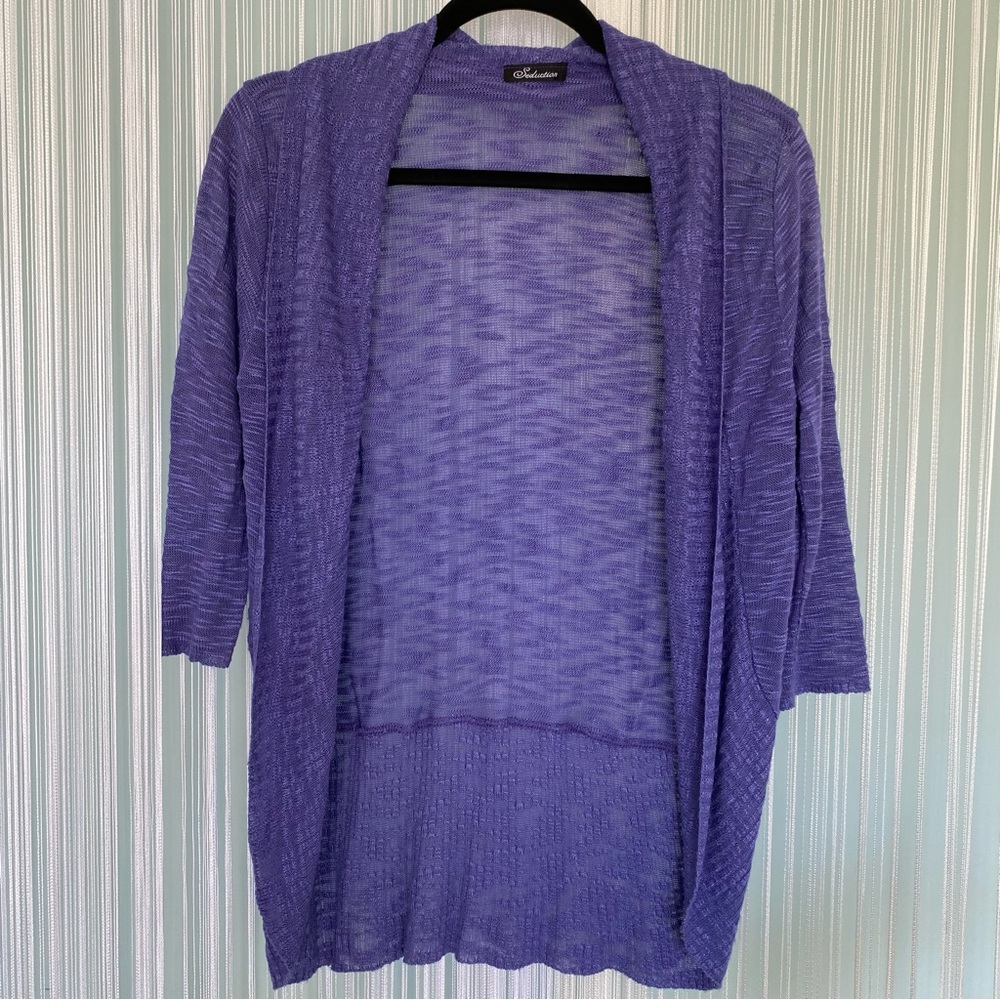 Seduction Purple Cardigan Size XS